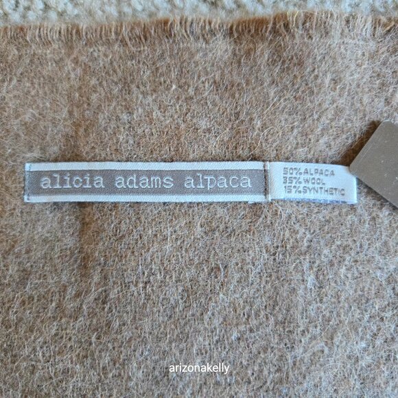 NEW alicia adams alpaca Big Sur Wrap Throw Blanket RETAIL $495 - Picture 6 of 16